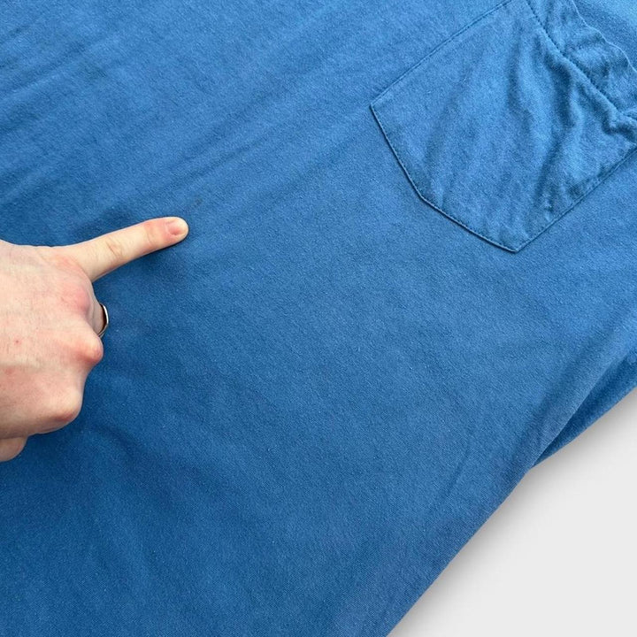 Футболка с пустым карманом в один стежок - XL (подходит как большая)