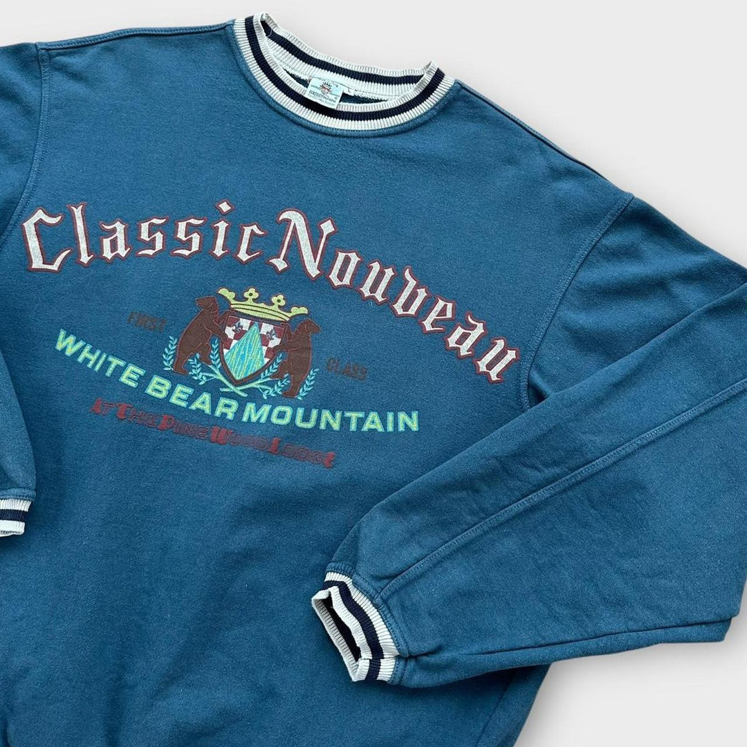 Толстовка с винтажным рисунком - большой размер