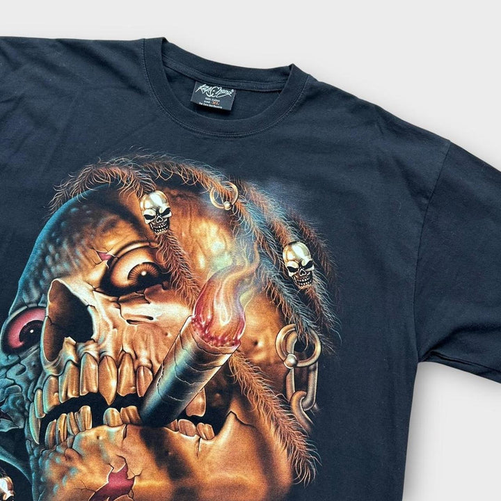 Футболка с рисунком черепа - XL