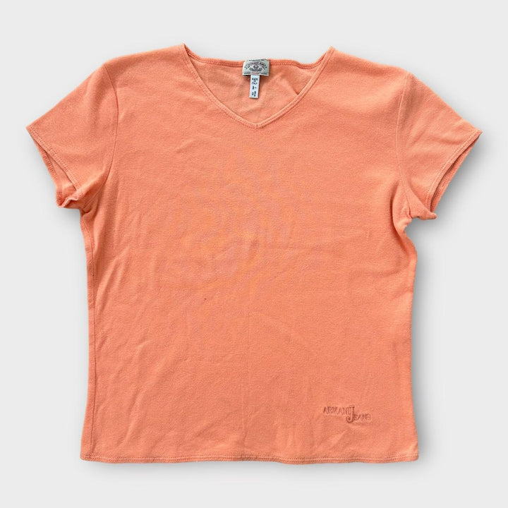 Джинсовая футболка Y2K Armani — UK16