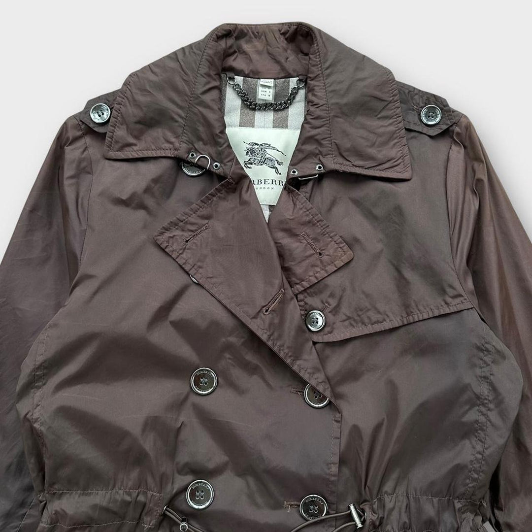 Винтажный нейлоновый тренч Burberry – UK6