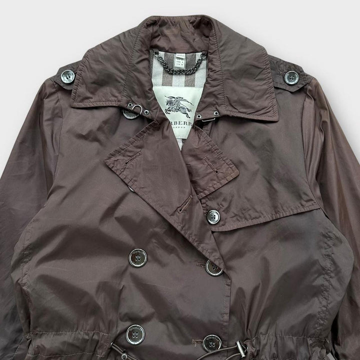 Винтажный нейлоновый тренч Burberry – UK6