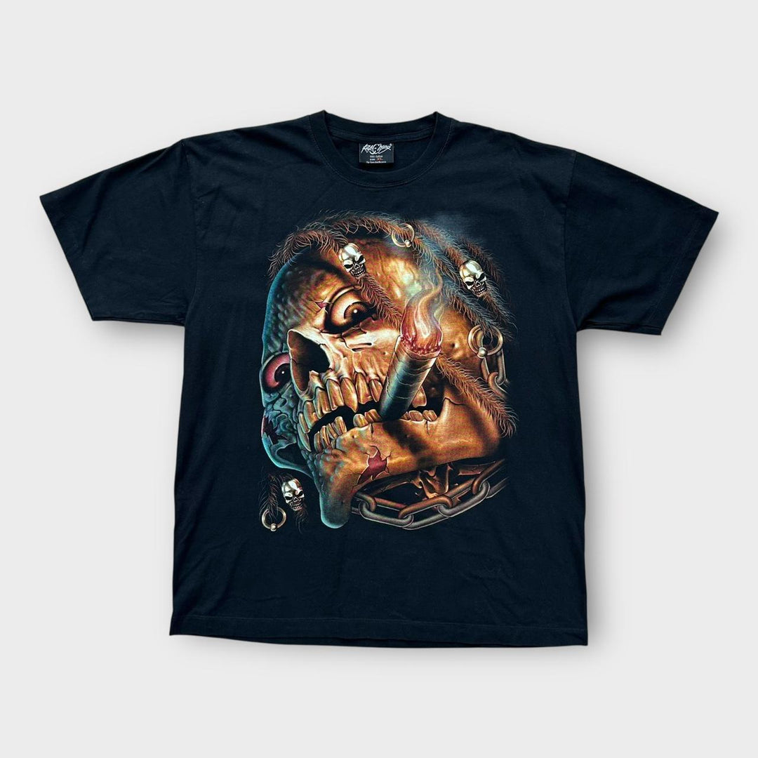 Футболка с рисунком черепа - XL