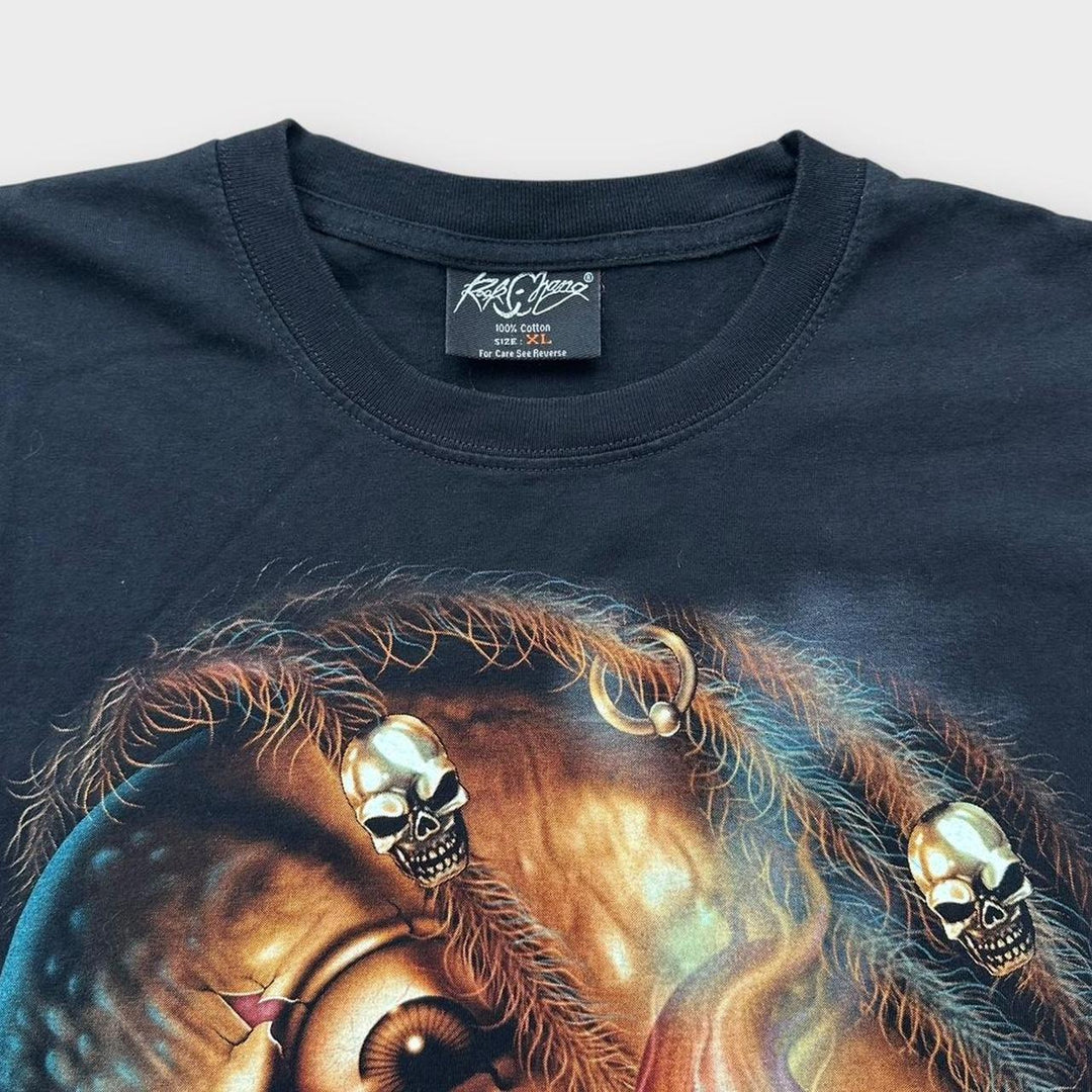 Футболка с рисунком черепа - XL