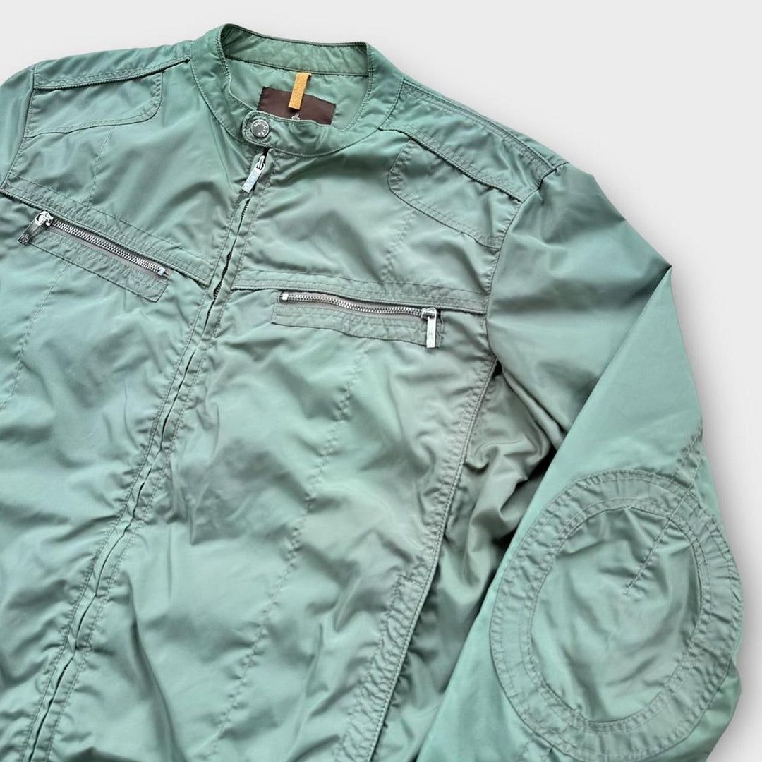 Байкерская куртка Moncler - размер 5 (женский XL)