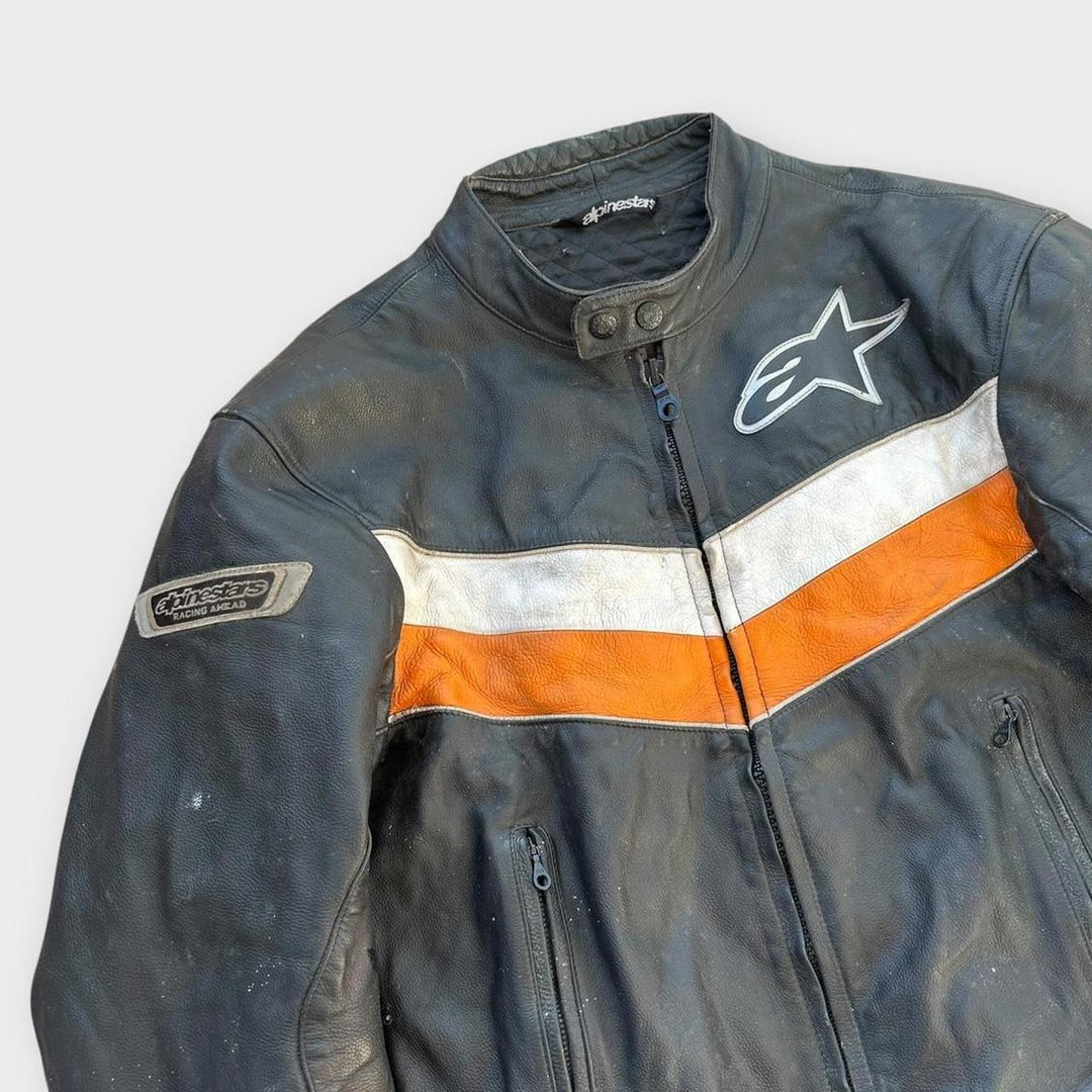 Кожаная косуха Alpinestars — средний размер (проверьте размеры)