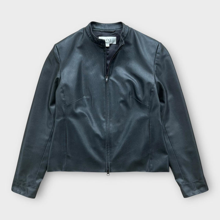 Винтажная женская кожаная куртка Y2K - UK12