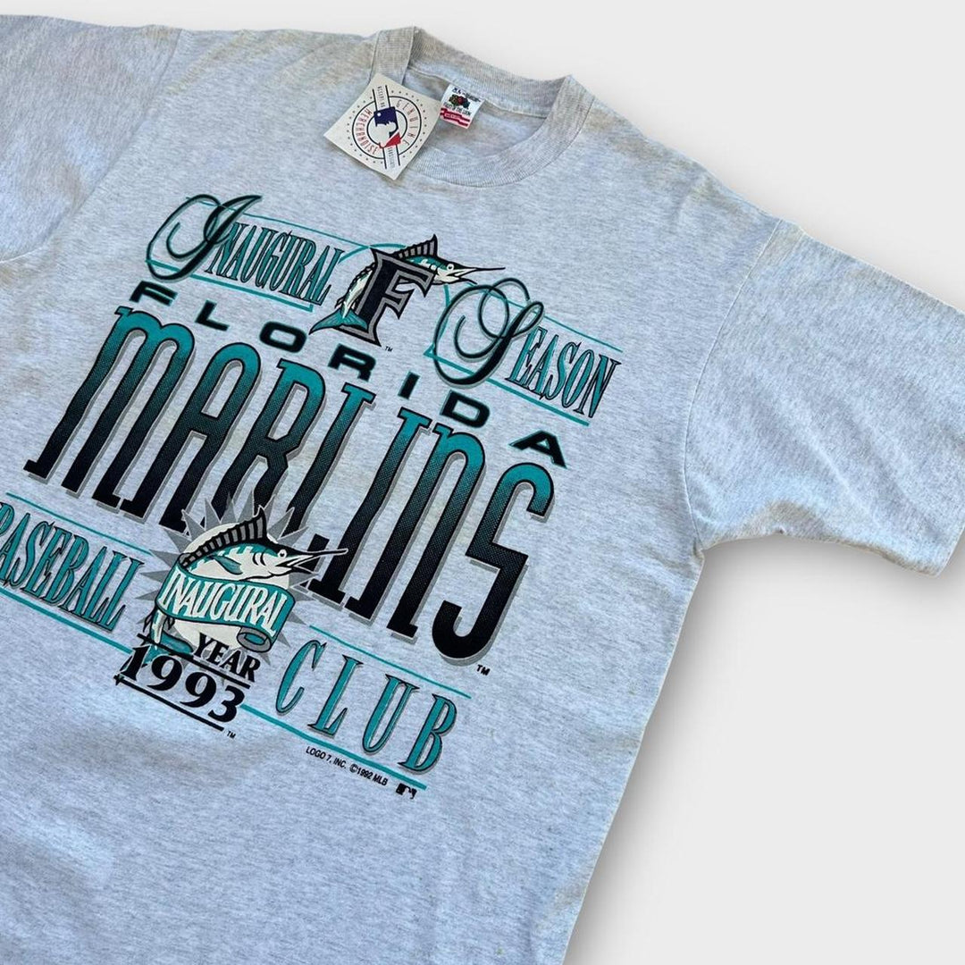 Винтажная футболка с рисунком Florida Marlins - XL