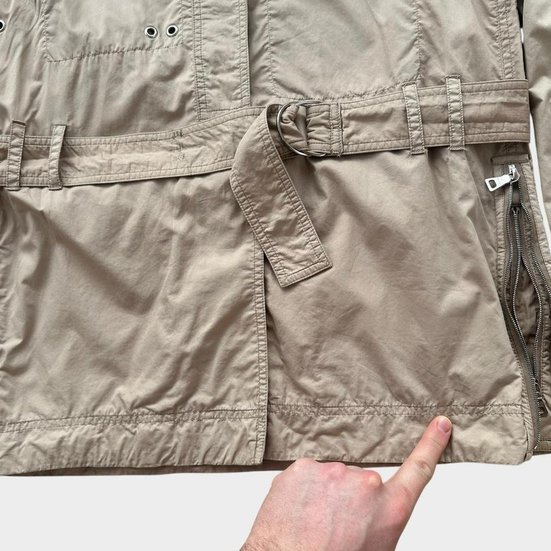 Спортивный технический тренч Prada - женский средний размер 44 (в клетку