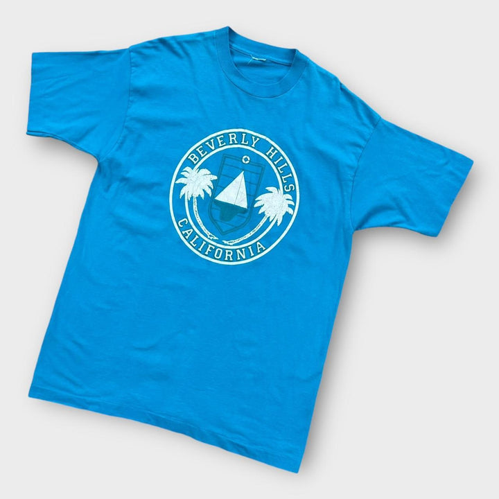 Винтажная футболка с одинарным рисунком - XL