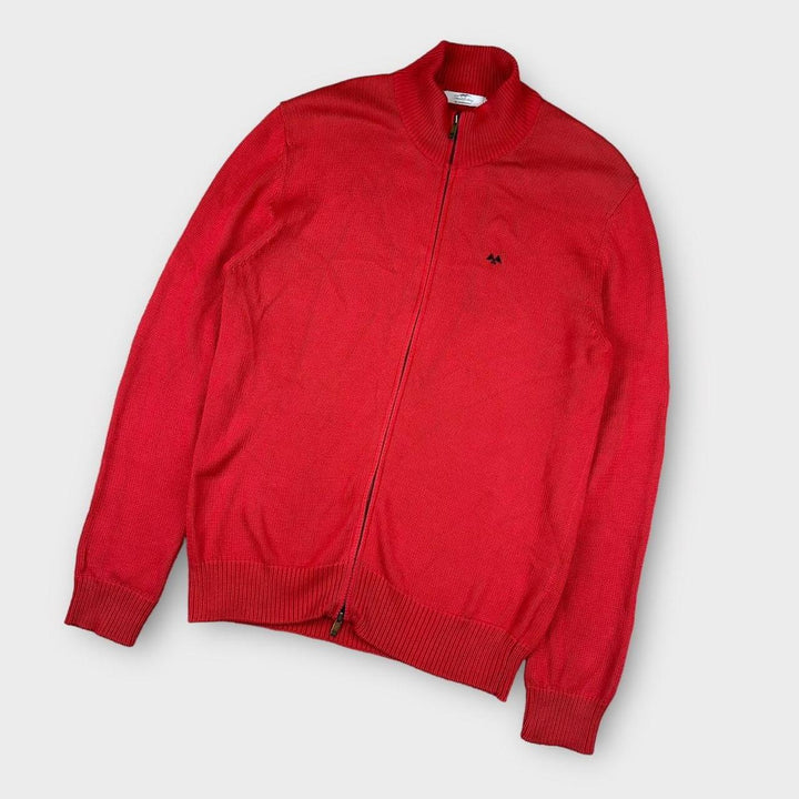 Трикотажный джемпер на молнии Vintage Thomas Burberry - XL