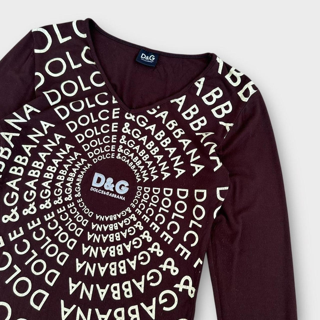 Топ D&G Y2K КОРИЧНЕВЫЙ - женский большой