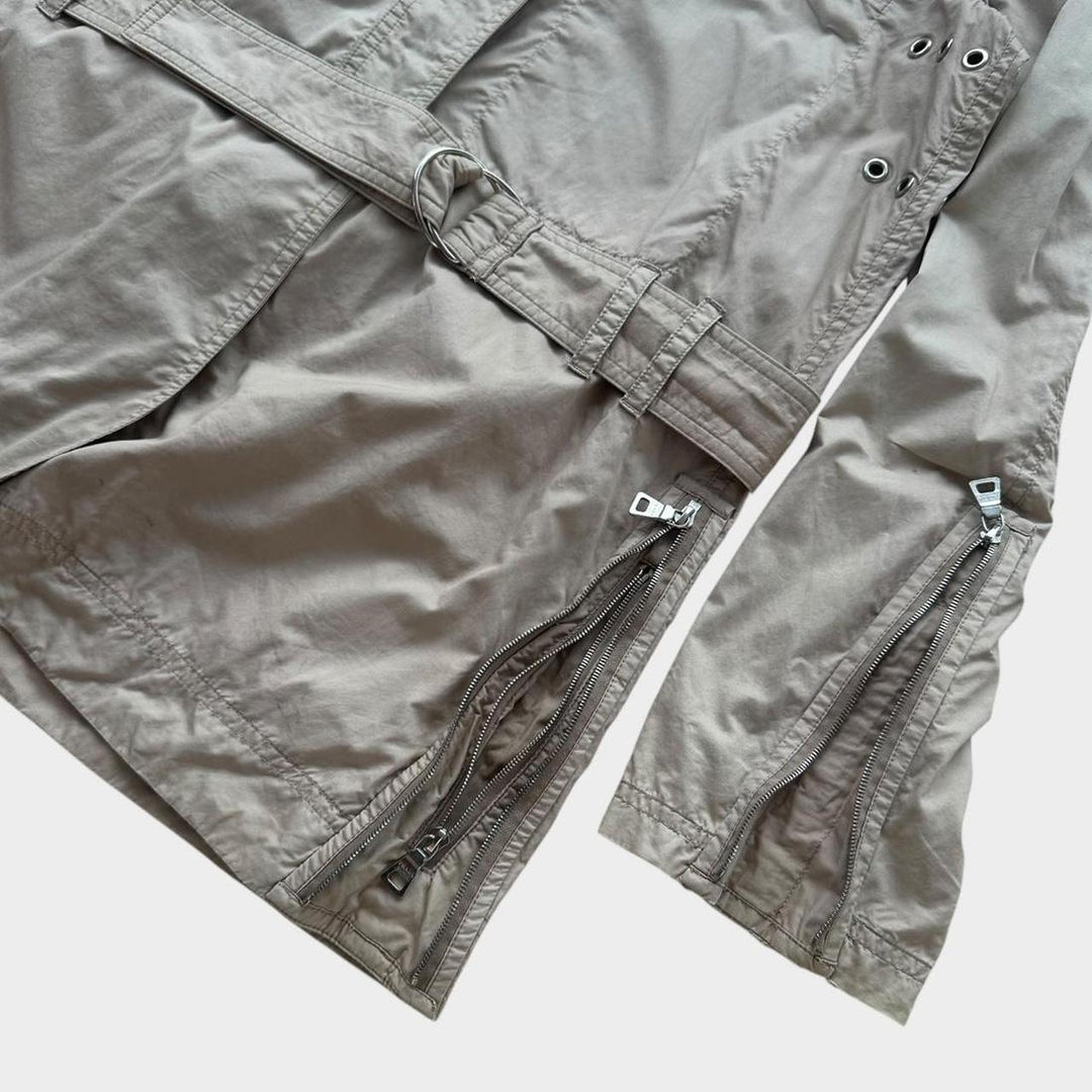 Спортивный технический тренч Prada - женский средний размер 44 (в клетку