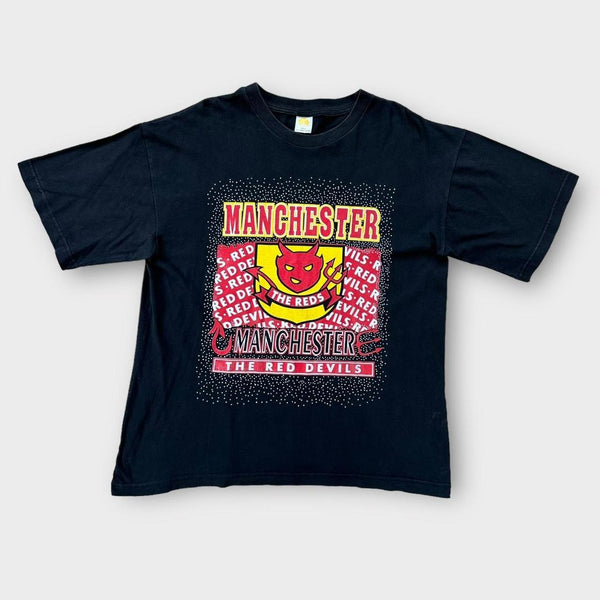 Футболка с футбольным болельщиком Manchester United - большая (подходит для размера XL)