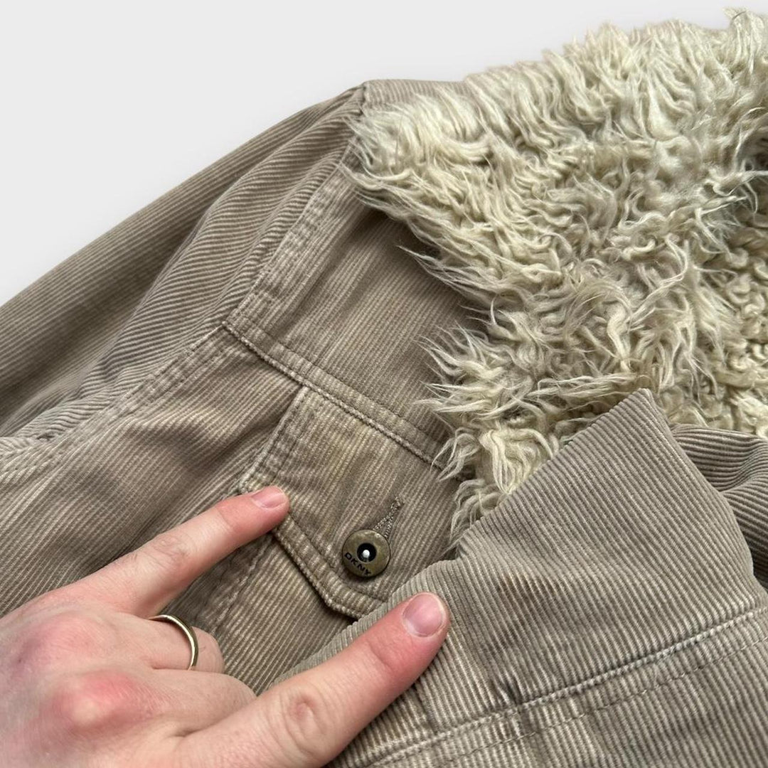 Джинсовая куртка DKNY Афган - женская средняя