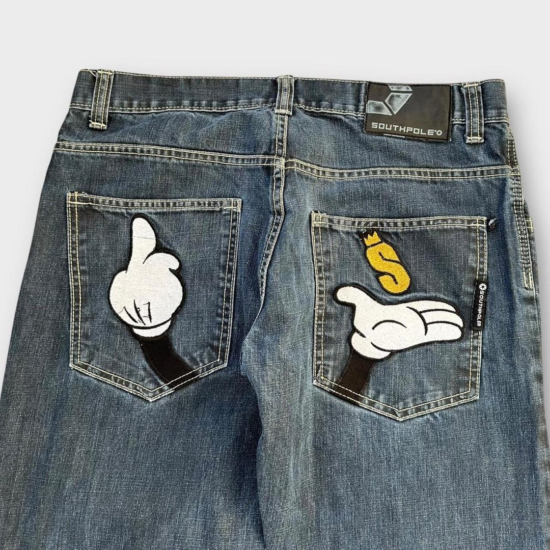 Мешковатые джинсы в стиле хип-хоп Southpole – 34 дюйма