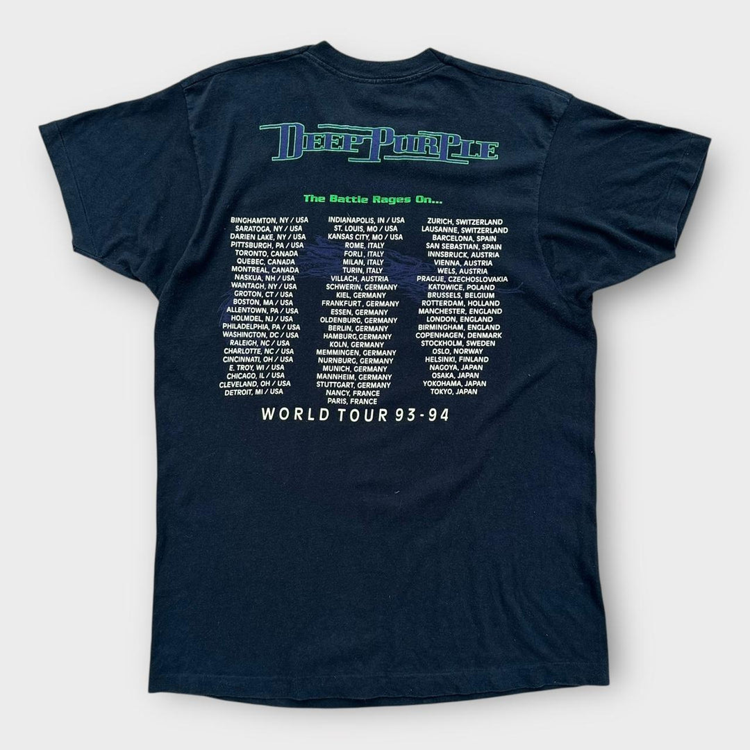Винтажная футболка Deep Purple 1993 года, большая