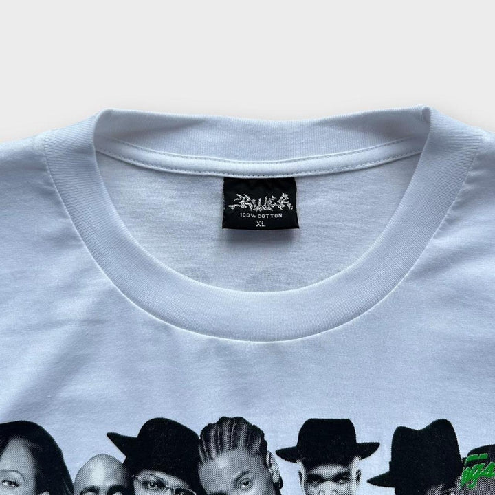 Y2K Футболка с рисунком в стиле хип-хоп, размер XL