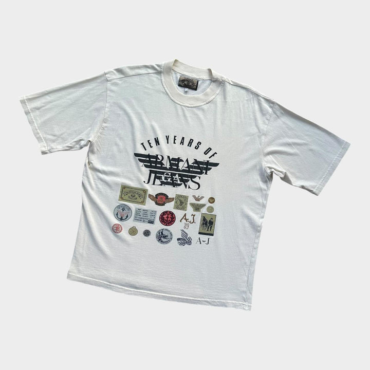 Футболка с рисунком Vintage Armani Jeans, средний размер