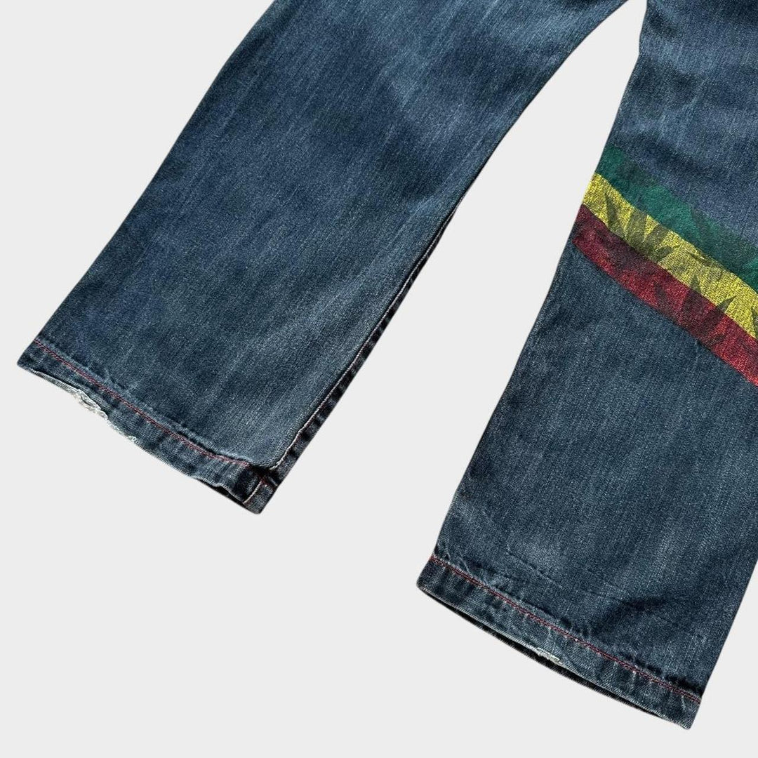 Джинсы Baggy Hip-hop Rasta, талия 34.
