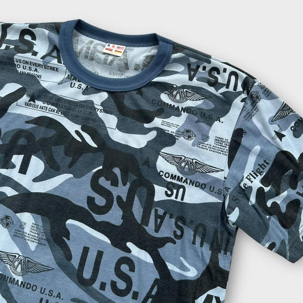 Y2K camo graphic tee - XL