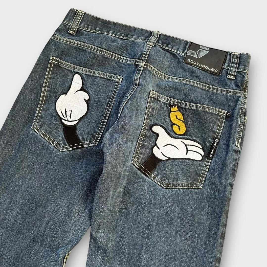 Мешковатые джинсы в стиле хип-хоп Southpole – 34 дюйма