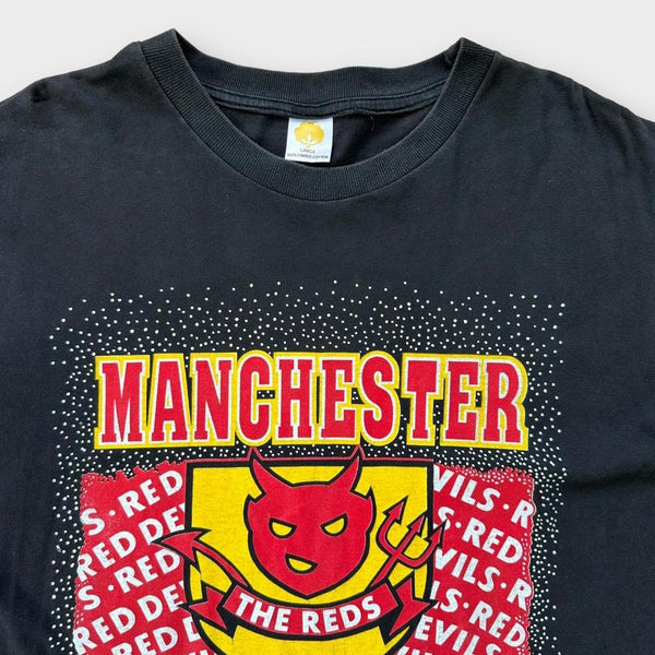 Футболка с футбольным болельщиком Manchester United - большая (подходит для размера XL)