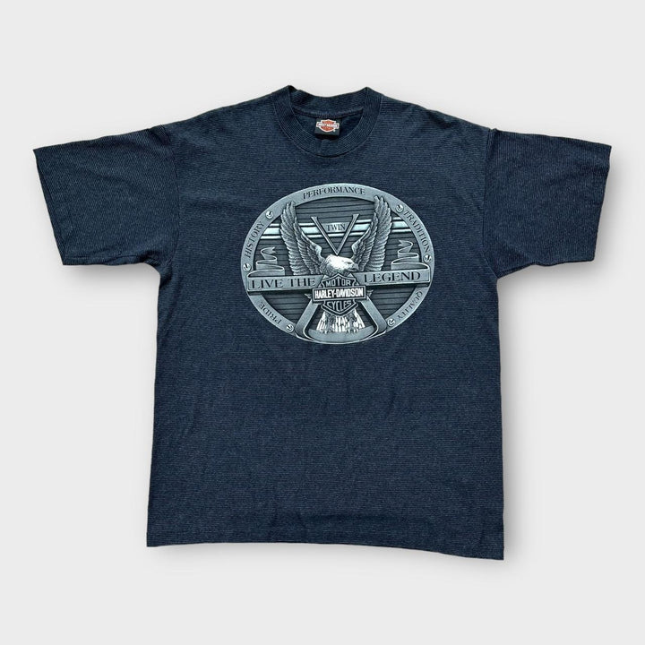 Винтажная футболка Harley Davidson - XL