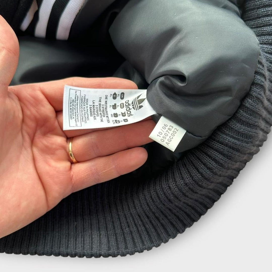 Винтажная куртка-бомбер Adidas в стиле хип-хоп - XL