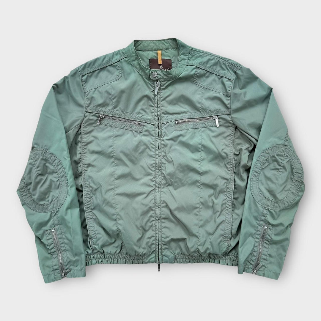 Байкерская куртка Moncler - размер 5 (женский XL)