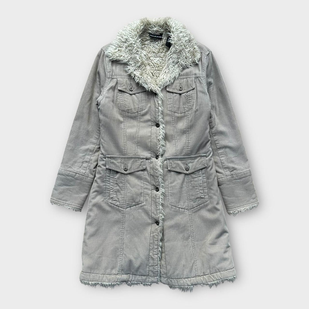 Джинсовая куртка DKNY Афган - женская средняя