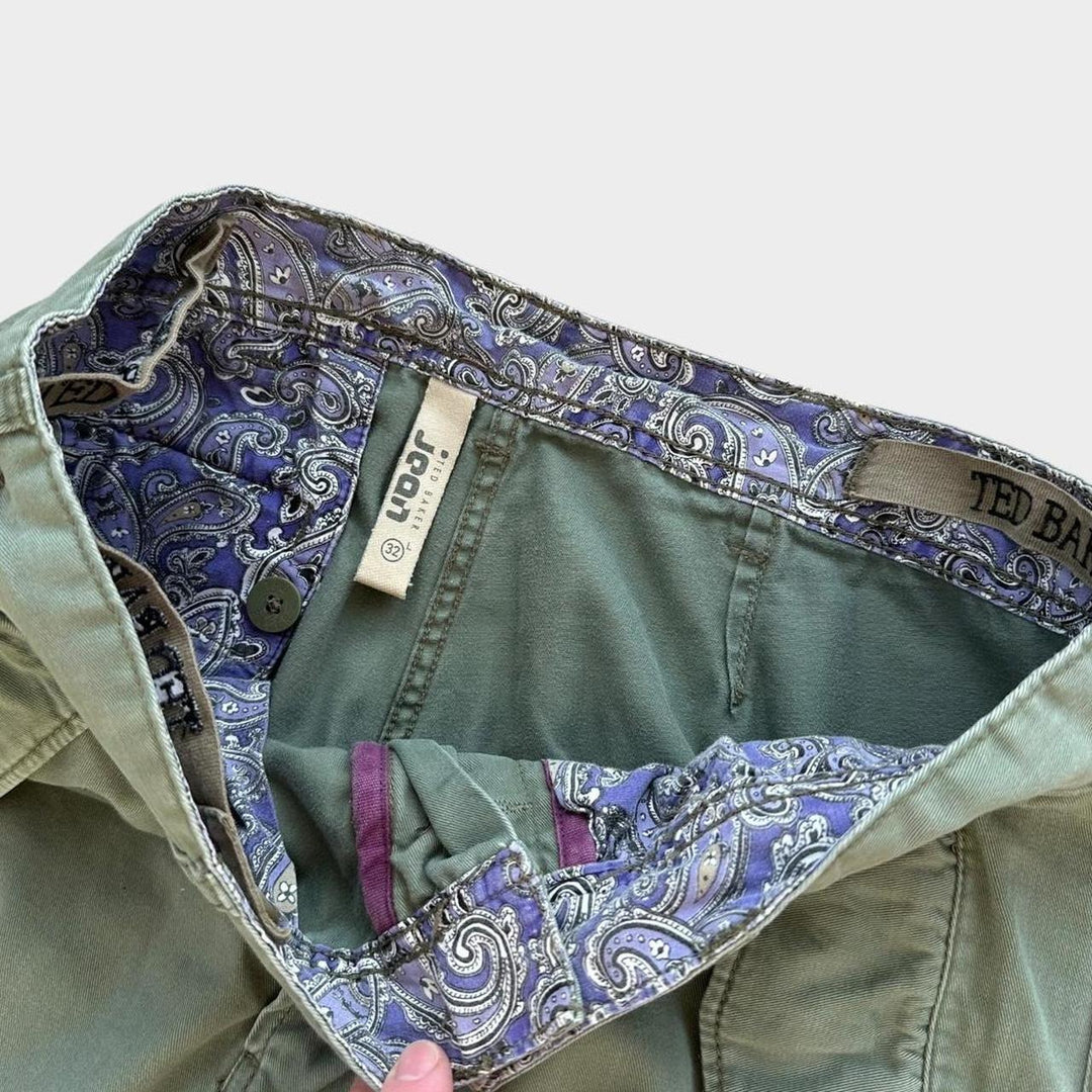 Широкие брюки-карго Ted Baker Y2K, талия 32.