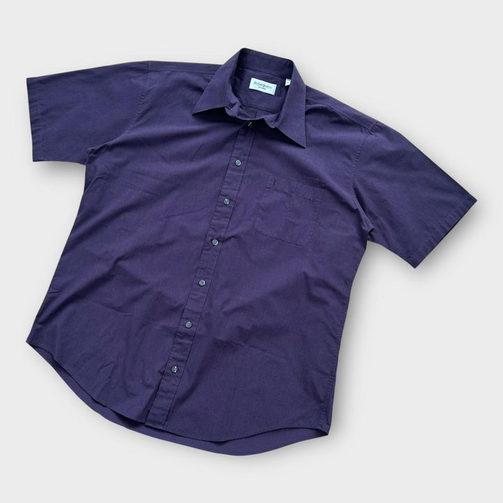 Винтажная рубашка YSL с коротким рукавом - большая