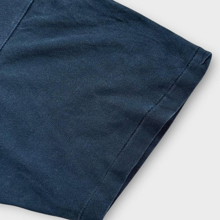 Винтажная футболка с одинарным байкерским рисунком - XL