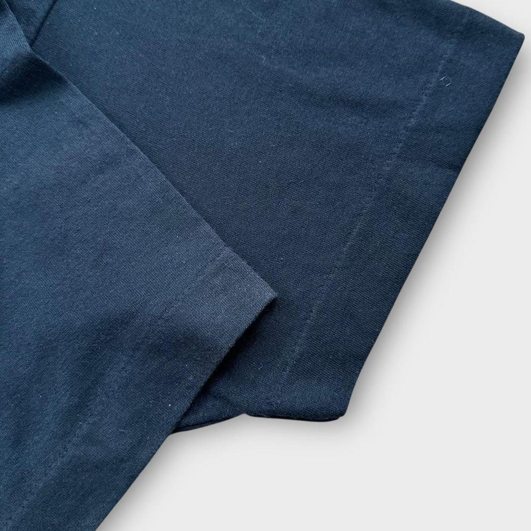 Футболка с рисунком американской печати, одинарный стежок, большая