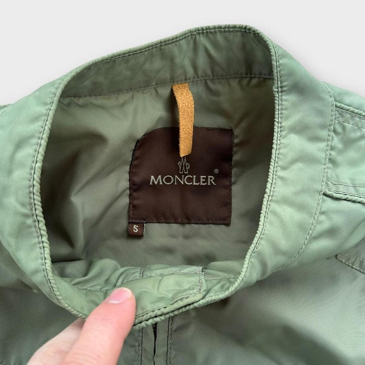 Байкерская куртка Moncler - размер 5 (женский XL)
