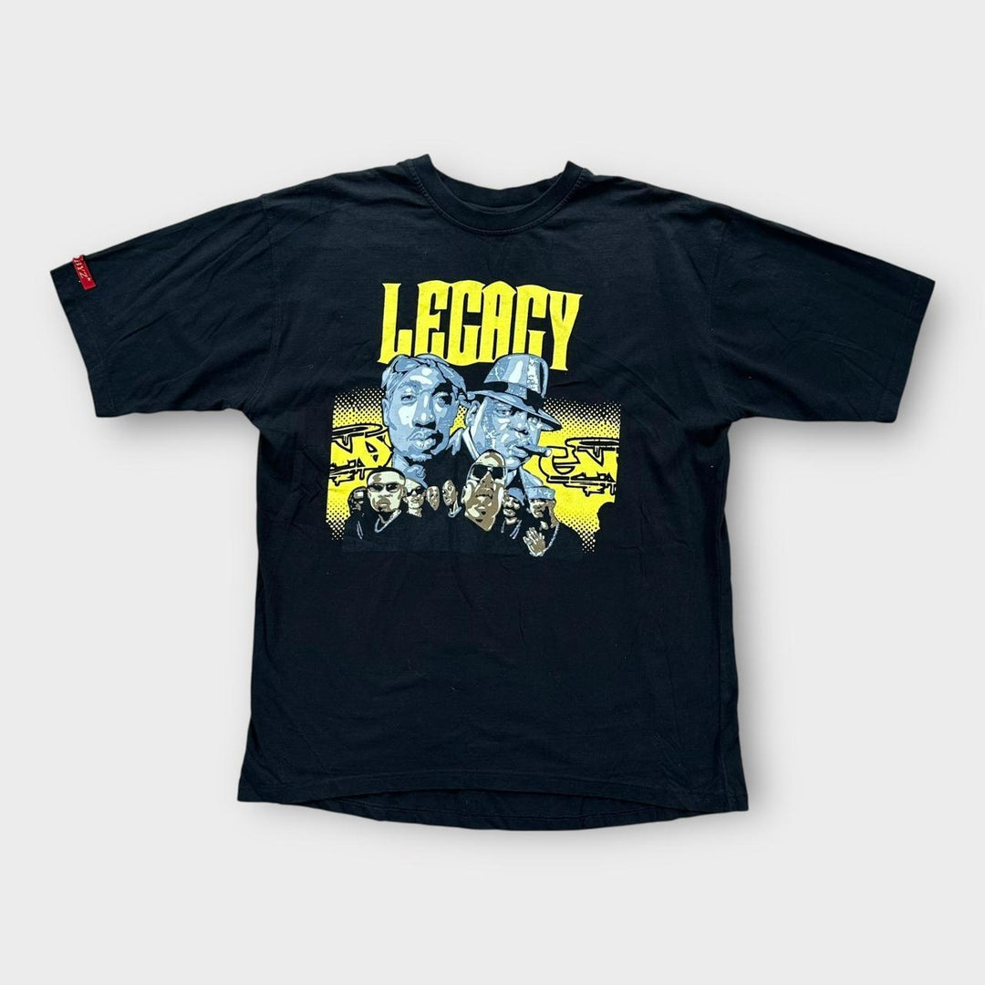 Винтажная футболка с рисунком Tupac & Biggie - XL