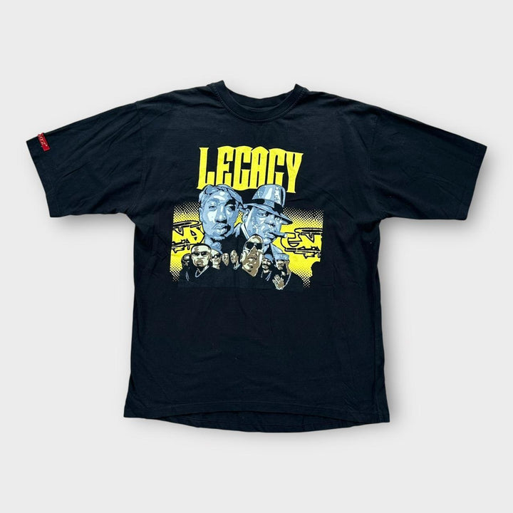 Винтажная футболка с рисунком Tupac & Biggie - XL