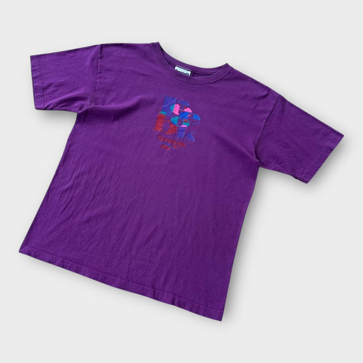 Винтажная футболка Reebok с рисунком, большая