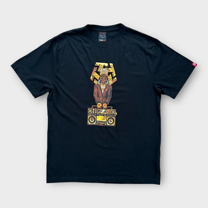 Футболка Y2K с рисунком в стиле хип-хоп Tribal, размер XL