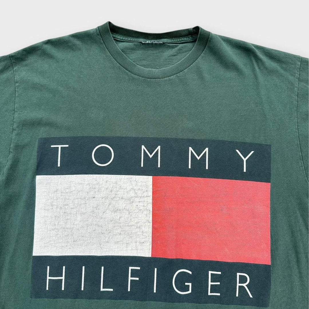 Винтажная футболка Tommy Hilfiger - средний размер