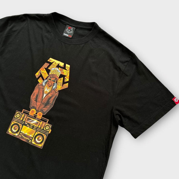 Футболка Y2K с рисунком в стиле хип-хоп Tribal, размер XL