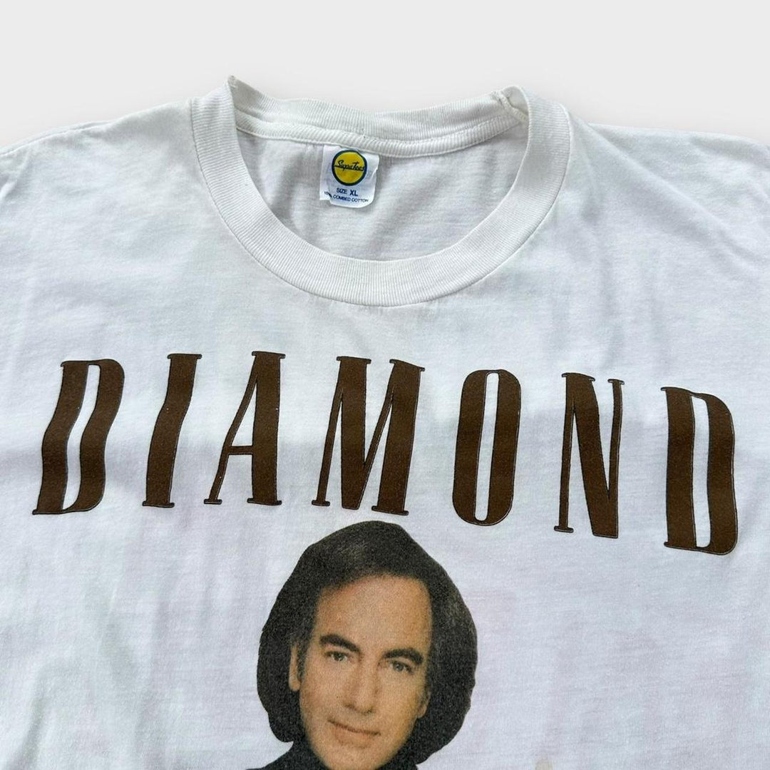 Винтажная концертная рубашка Neil Diamond 1989 года — XL