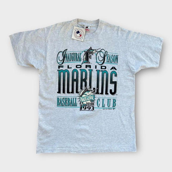Винтажная футболка с рисунком Florida Marlins - XL