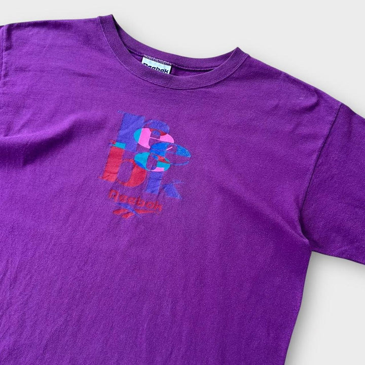 Винтажная футболка Reebok с рисунком, большая