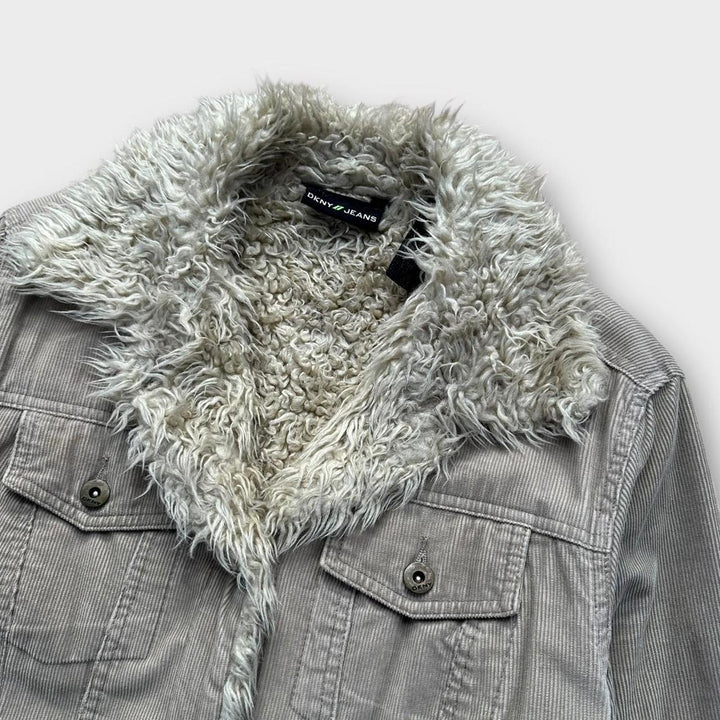 Джинсовая куртка DKNY Афган - женская средняя