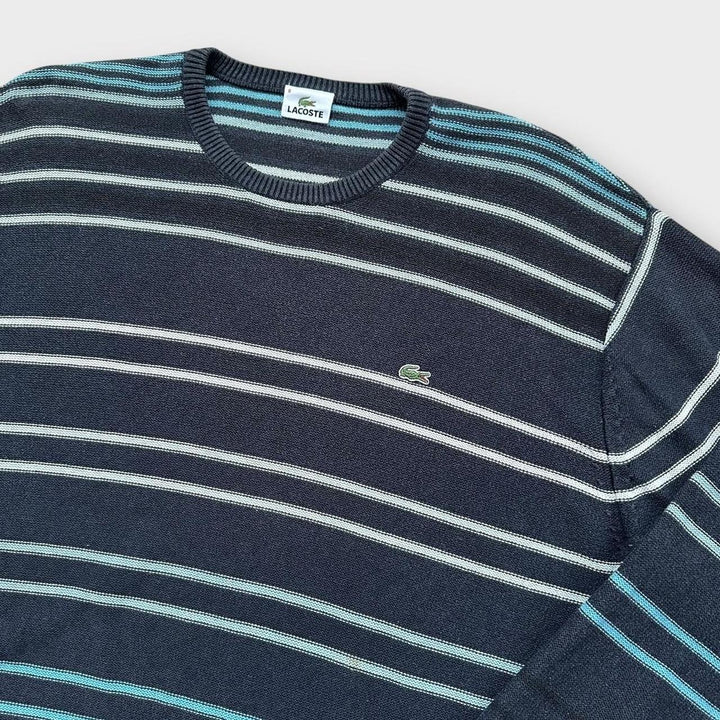 Трикотажный джемпер в полоску Lacoste - XXL
