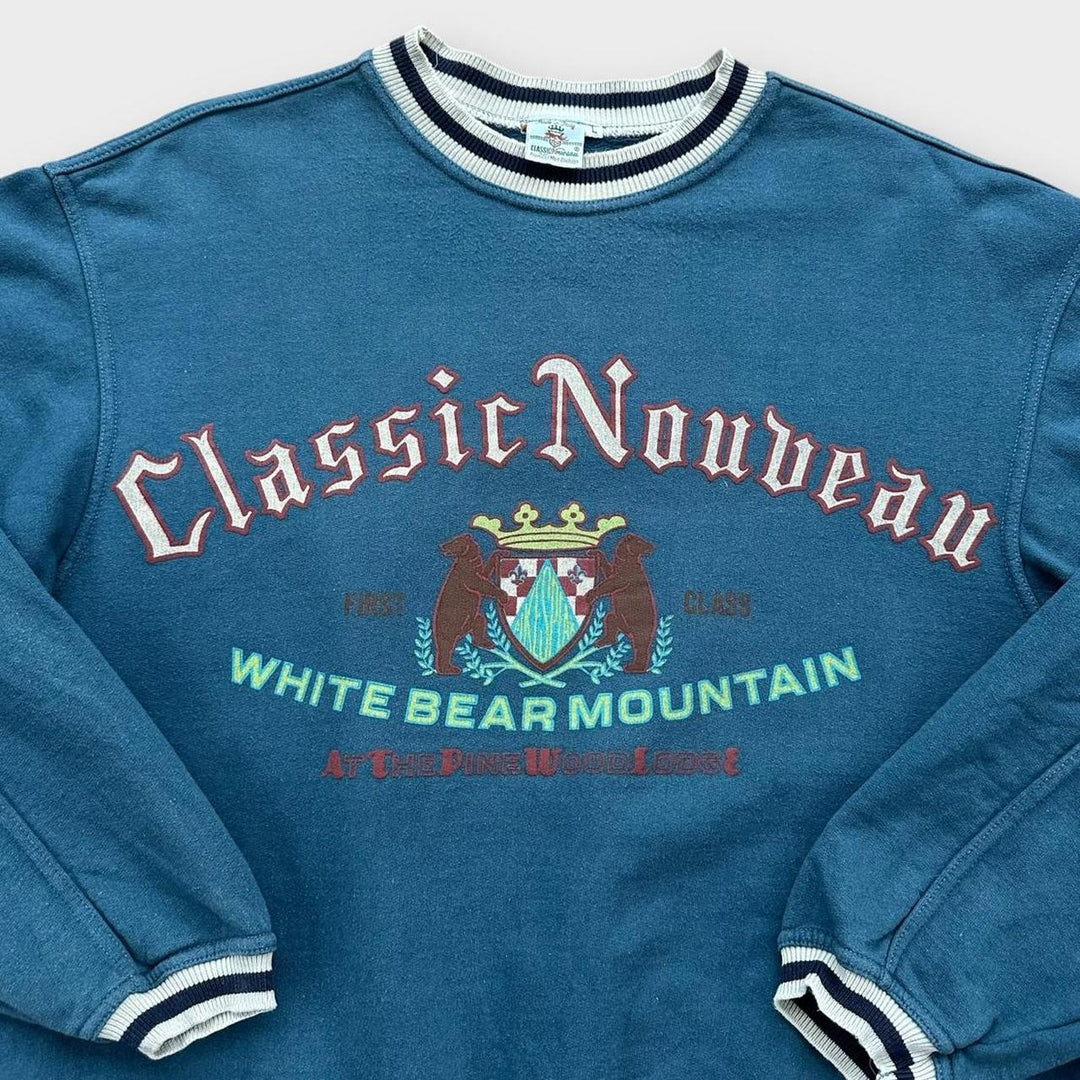 Толстовка с винтажным рисунком - большой размер