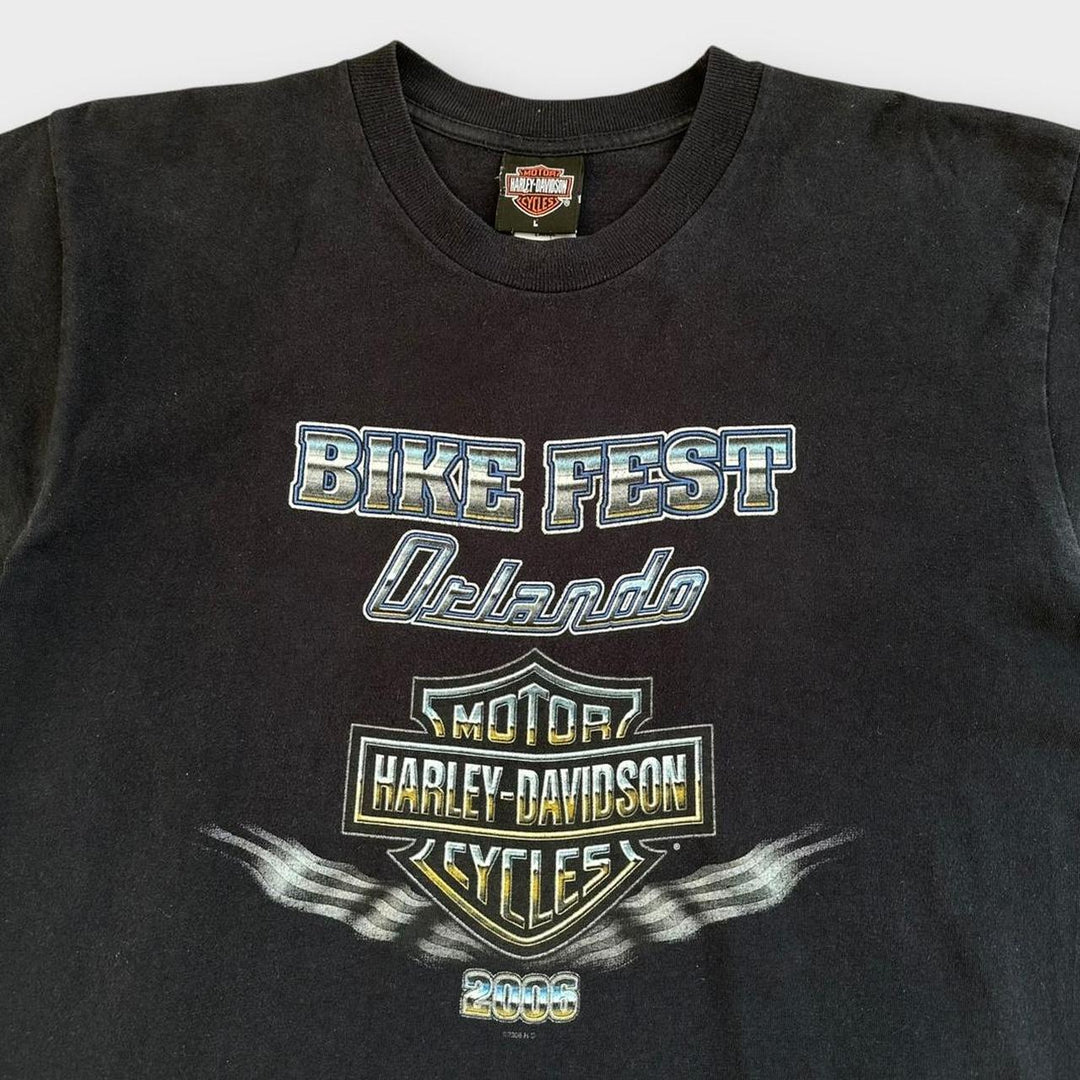 Винтажная футболка Harley Davidson - большая