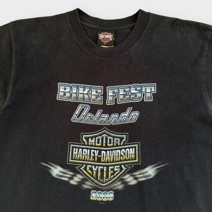 Винтажная футболка Harley Davidson - большая